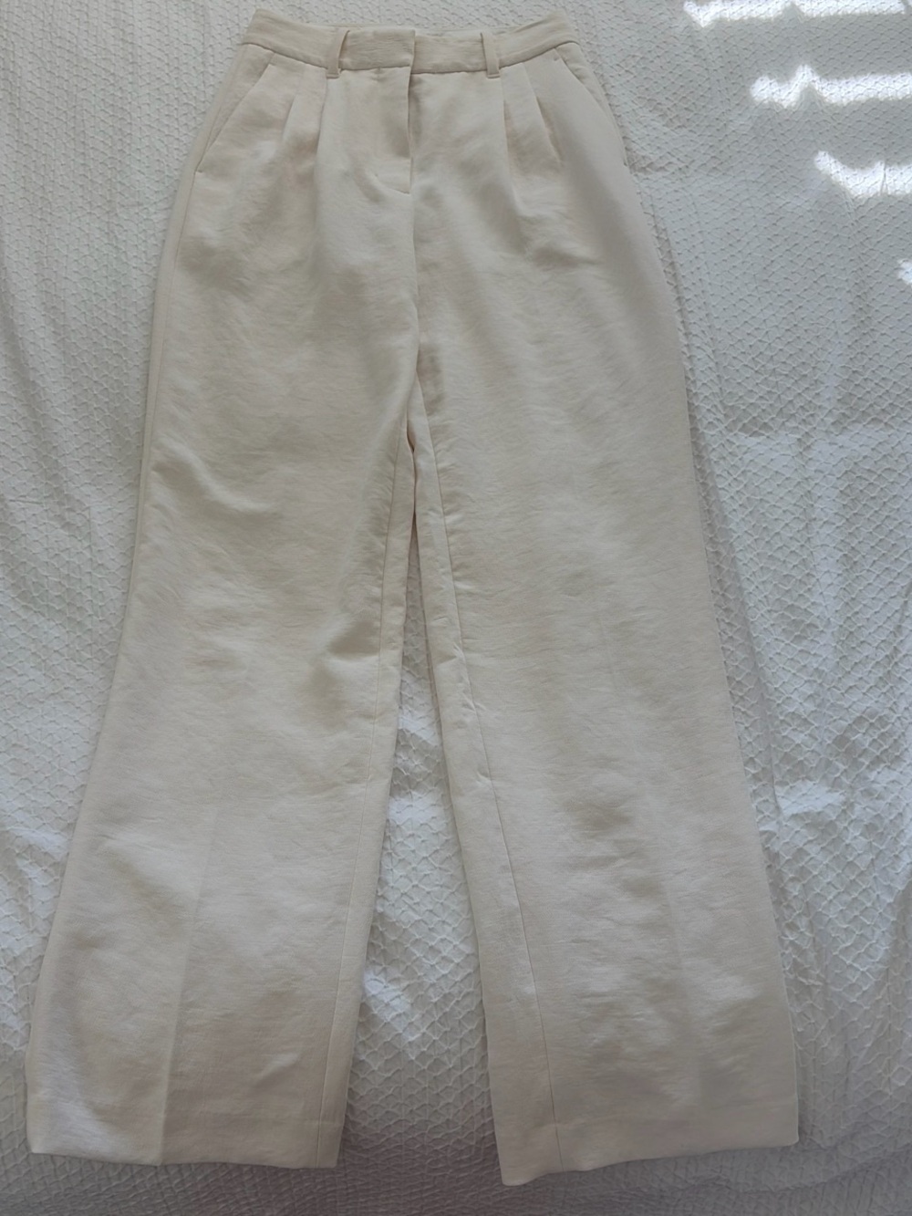 Wilfred Wide-Leg High-Waist Pants in Off-White